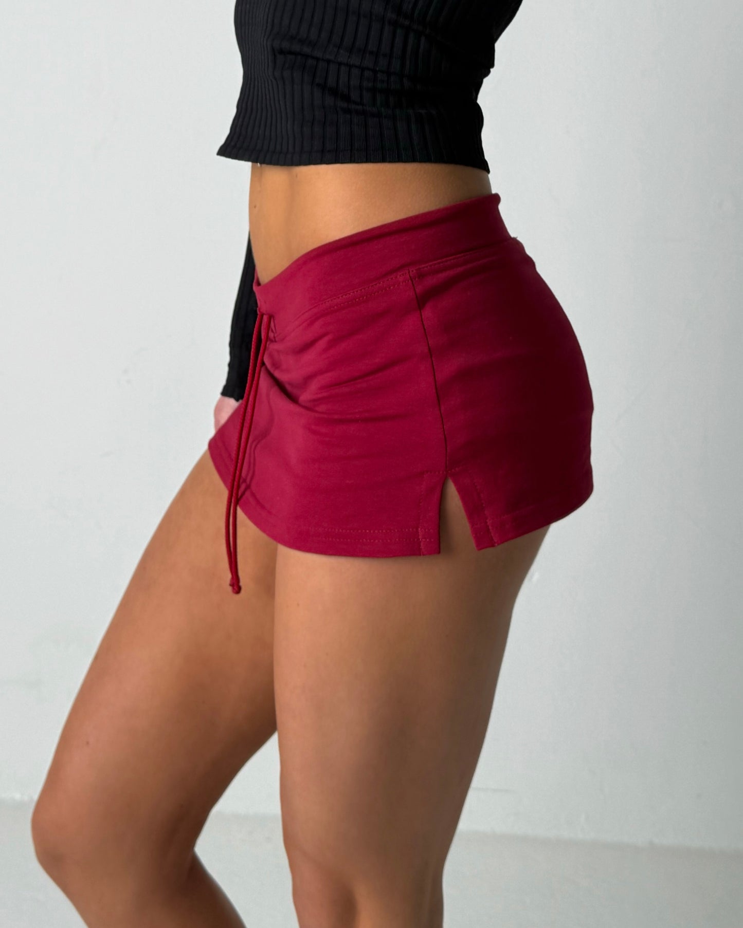 The Micro Mini Skirt in Berry Kiss